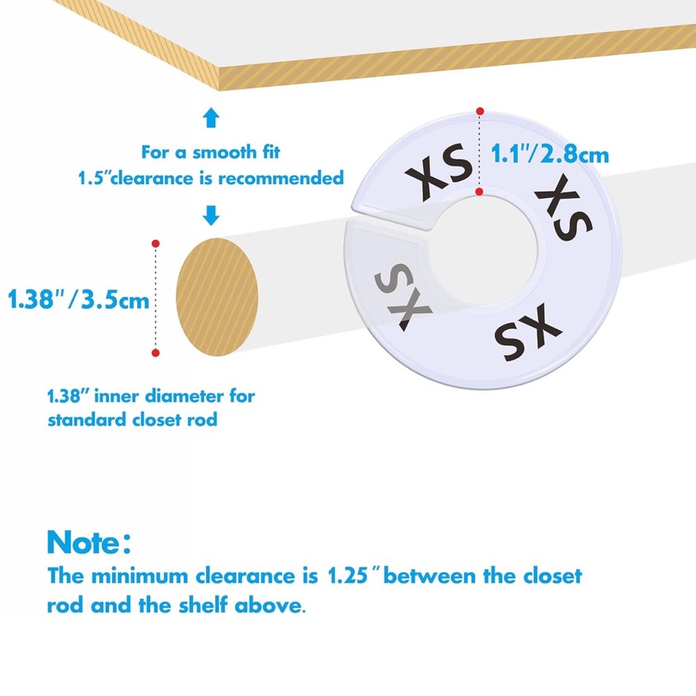 Set of 8 Closet Dividers - Picture 5 of 8